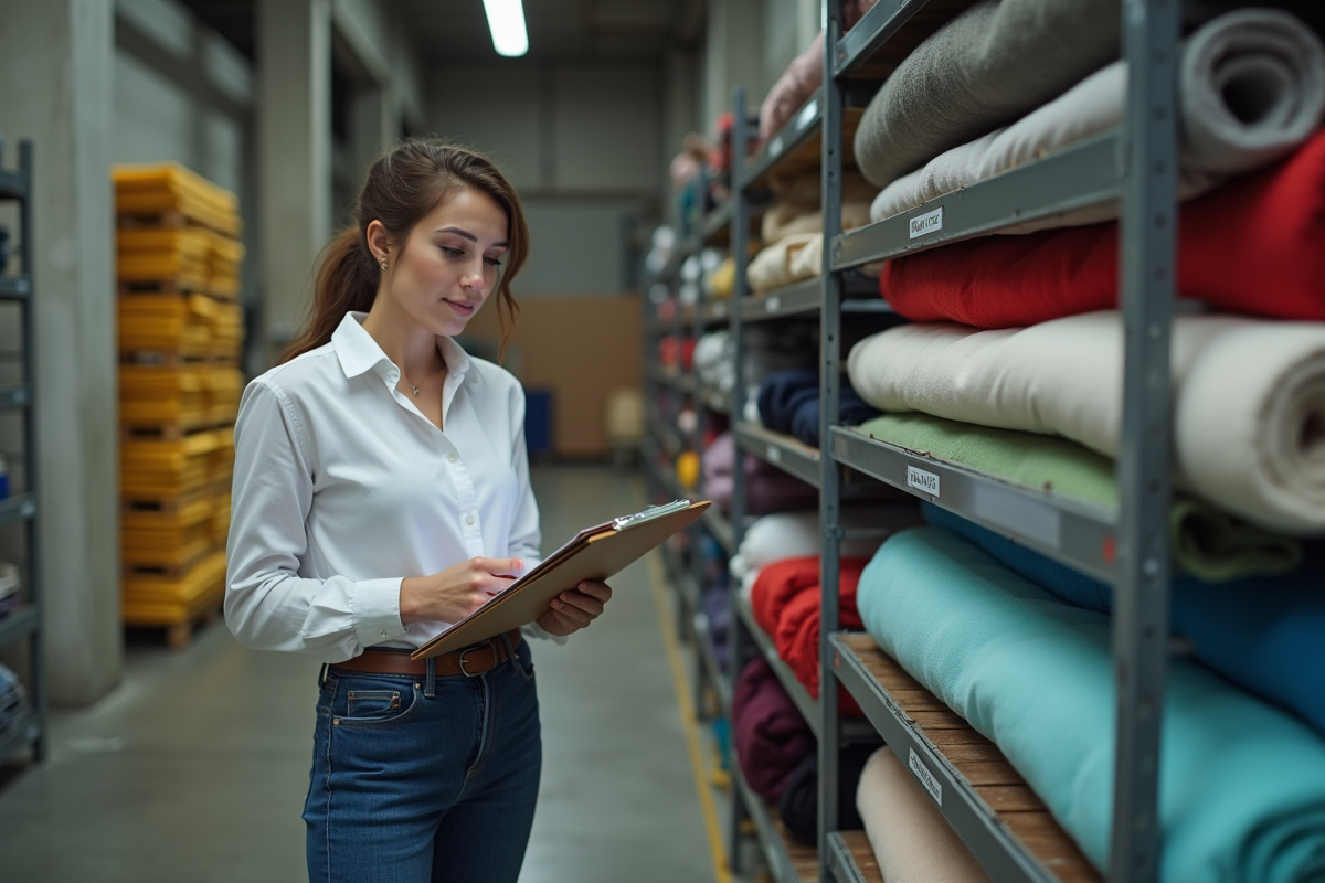Inspectrice vérifiant signalisation dans l