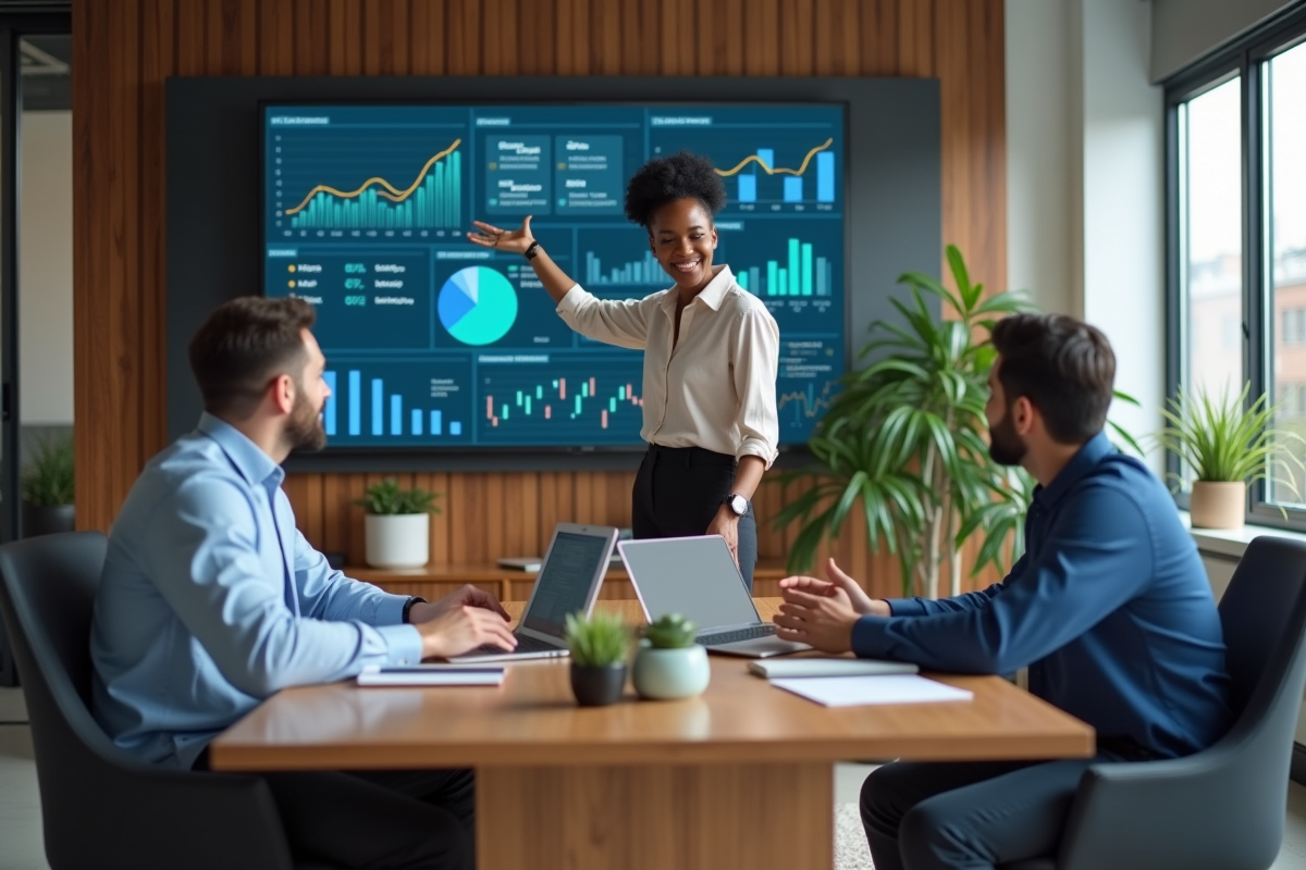 Groupe de professionnels collaborant autour d